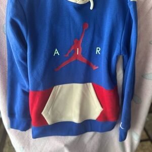 Jordan Kids Blue and Red Hoodie